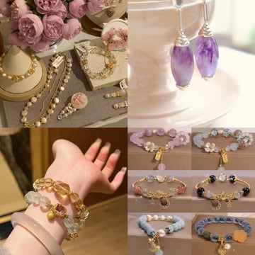 Personality Sparkle: Creative Crystal bracelet, showing unique charm